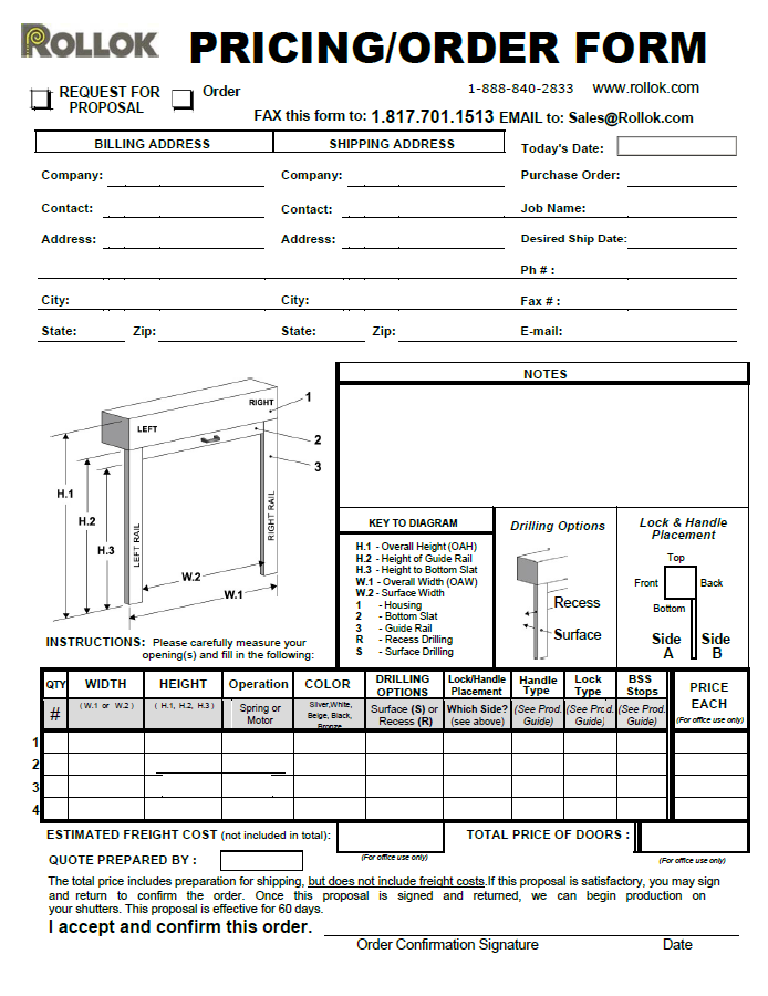 Rollok Motor Cord Exit Placement